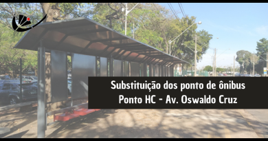 Substituição dos ponto de ônibus – Ponto HC – Av. Oswaldo Cruz